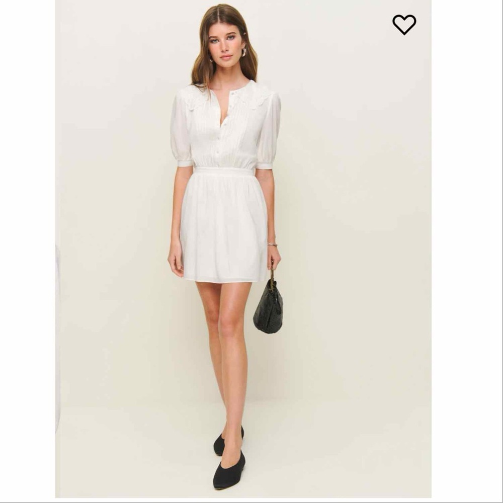 NWT Reformation Kairos Mini Dress in Ivory